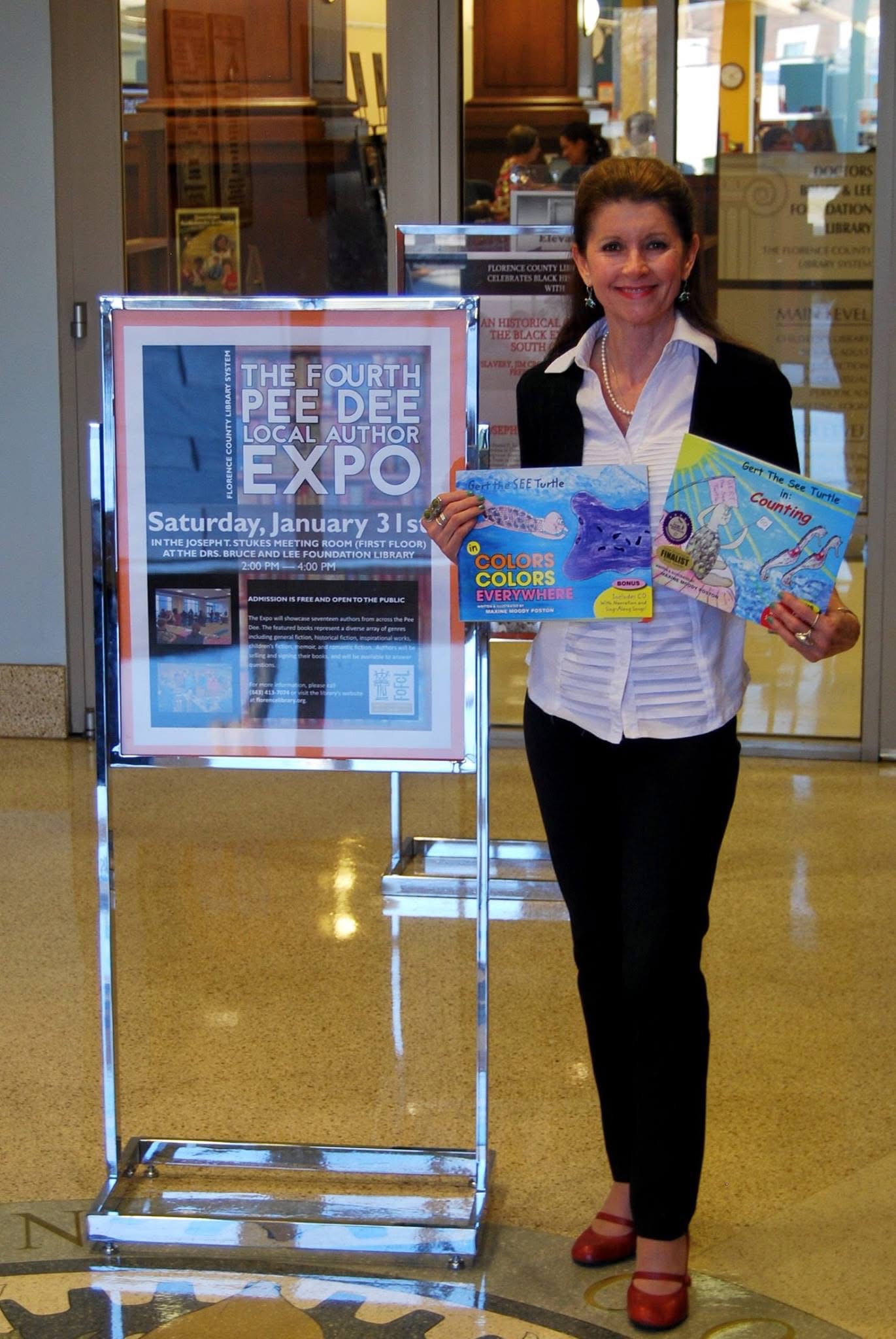 Maxine Moody Poston at a local author expo